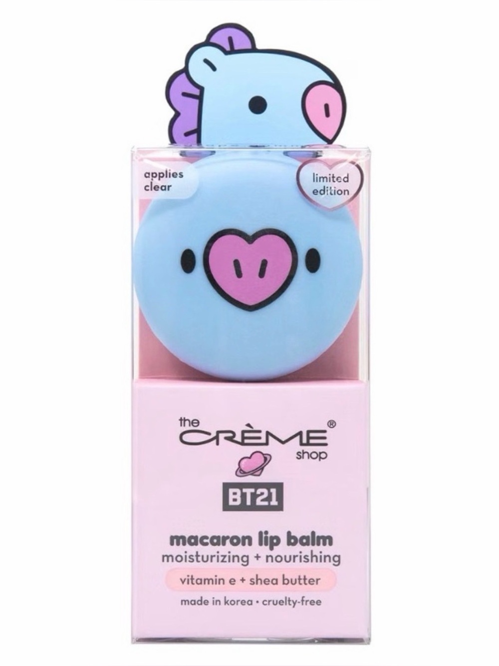 The Crème Shop BT21 Koya Macaron Lip Balm - Light Blue